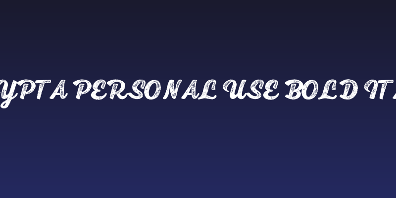 Scrypta Personal Use Bold Italic Social Header