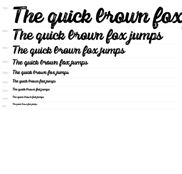 Scrypta Personal Use Bold Italic Waterfall