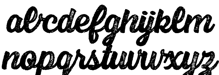 Scrypta Personal Use Bold Italic Font LOWERCASE