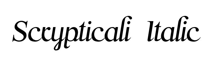 Scrypticali Italic Font