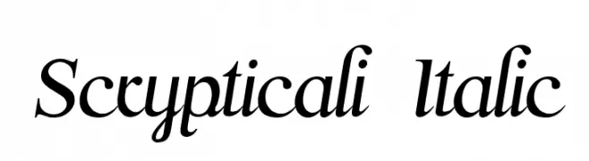 Scrypticali Italic  Frei Schriftart Herunterladen