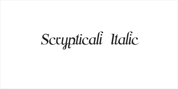 Scrypticali Italic Logo