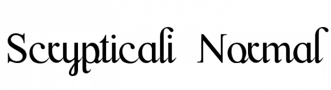 Scrypticali Normal  Frei Schriftart Herunterladen