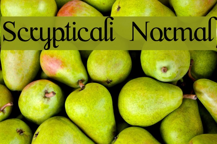 Scrypticali Normal Font examples