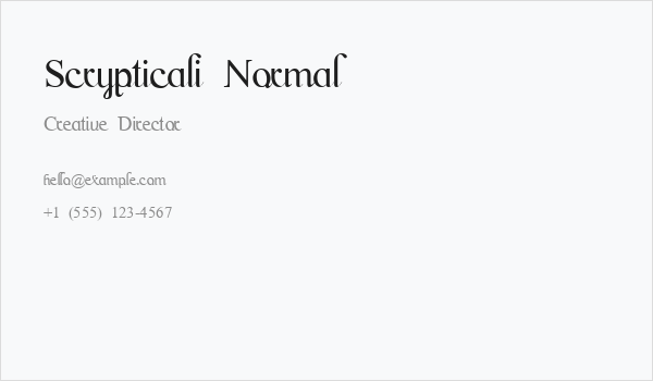 Scrypticali Normal Business Card