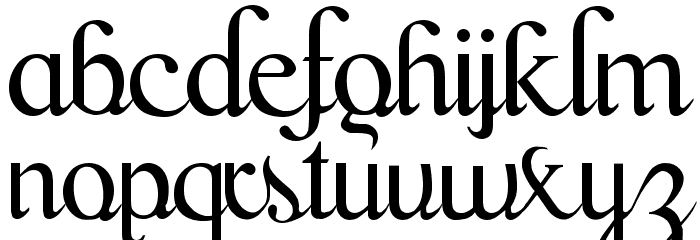 Scrypticali Normal Font LOWERCASE