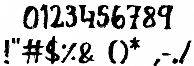 Scuffle Font OTHER CHARS