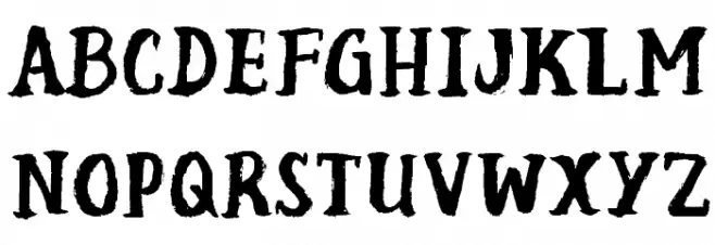 Scuffle Font UPPERCASE