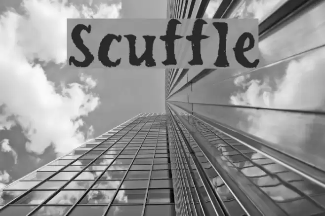 Scuffle Font examples