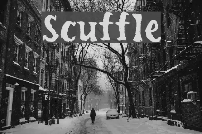 Scuffle Font examples
