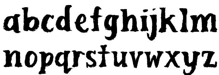 Scuffle Font LOWERCASE