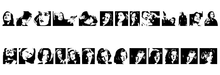 Scully Font LOWERCASE