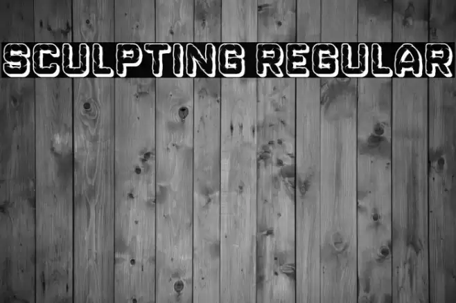 Sculpting Regular 字体 examples