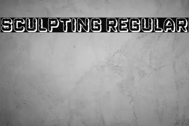Sculpting Regular 字体 examples