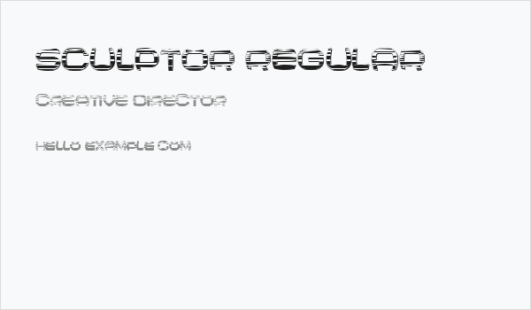 Sculptor Regular Business Card
