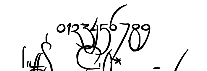 Sculptors Hand Alternatives Font OTHER CHARS