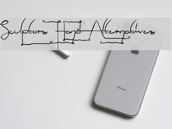 Sculptors Hand Alternatives Font examples