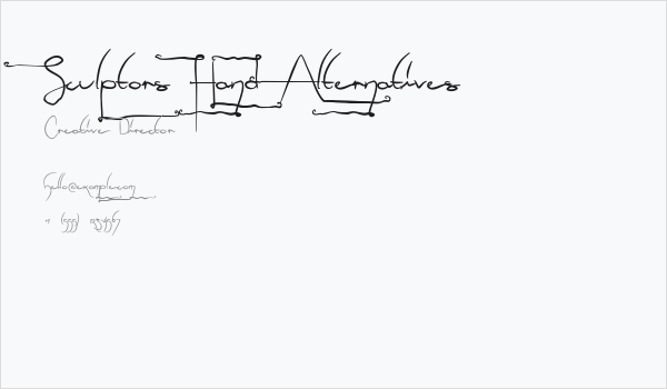 Sculptors Hand Alternatives Business Card
