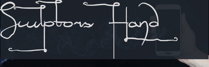 Sculptors Hand Font examples