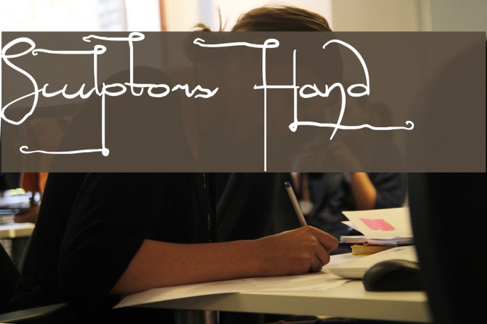 Sculptors Hand Font examples