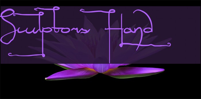 Sculptors Hand Font examples