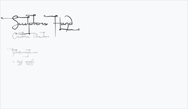 Sculptors Hand Business Card