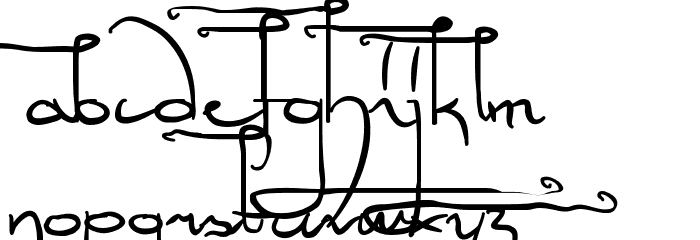 Sculptors Hand Font LOWERCASE