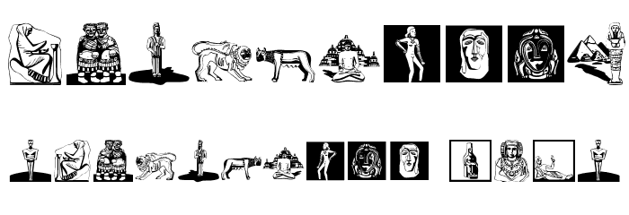 Sculptures Font OTHER CHARS