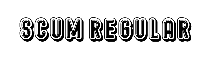 Scum Regular  Скачать бесплатные шрифты