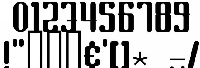 Scum of the Earth Font OTHER CHARS