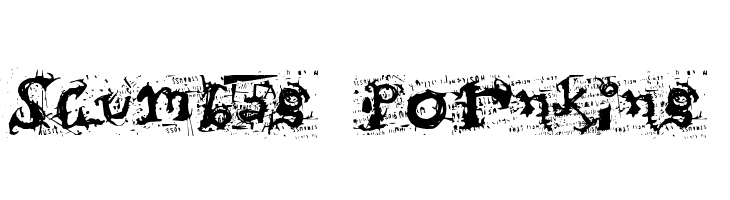 Scumbag Pornking  font caratteri gratis
