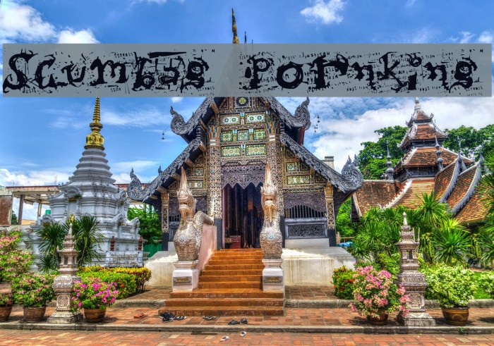 Scumbag Pornking Font examples