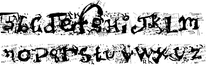 Scumbag Pornking Font LOWERCASE