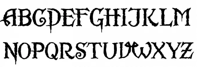 Scurlock Schriftart Groß