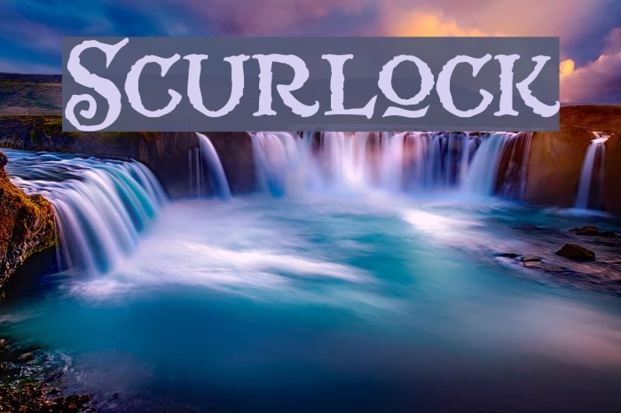 Scurlock Font examples