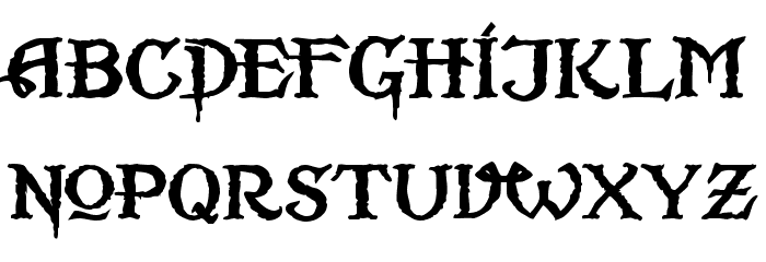 Scurlock Font LOWERCASE