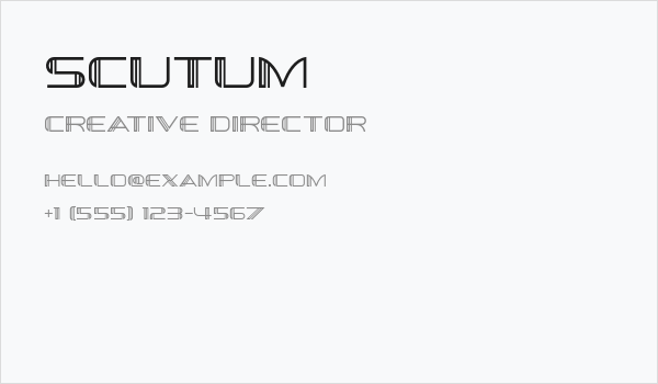 Scutum Business Card