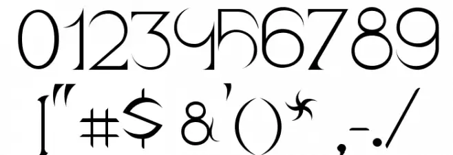 Scythe Font OTHER CHARS