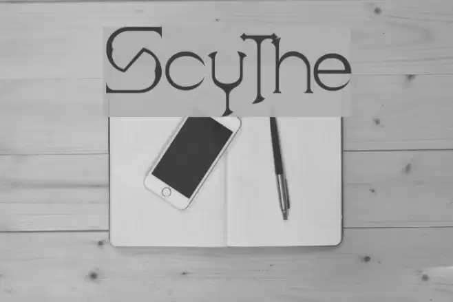 Scythe Font examples