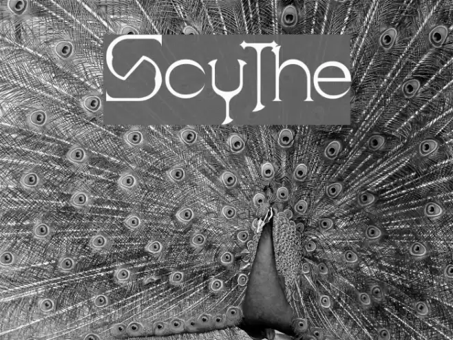 Scythe Font examples