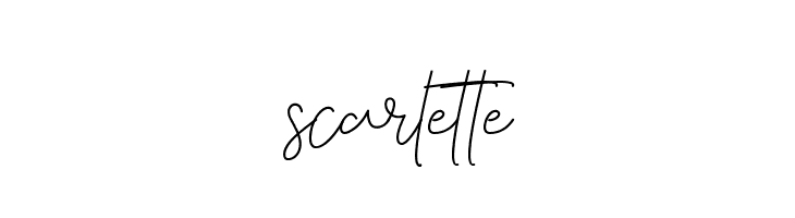 scarlette  フリーフォントのダウンロード