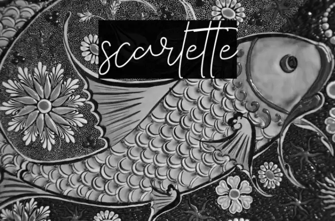 scarlette Font examples