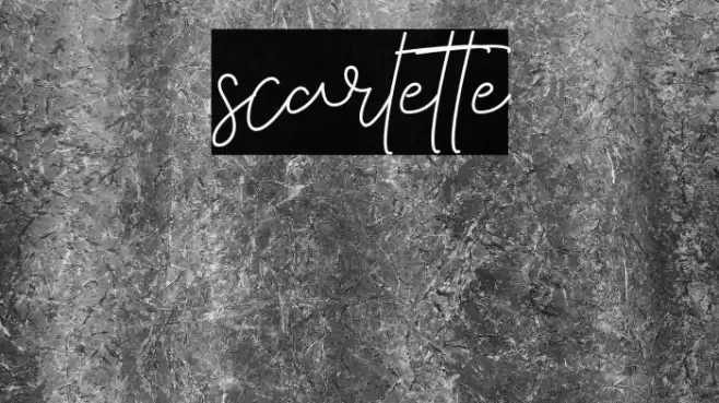 scarlette Font examples