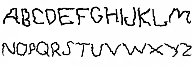scary fontt Schriftart Groß