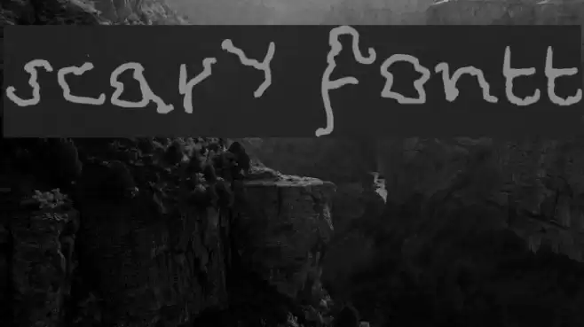 scary fontt Font examples