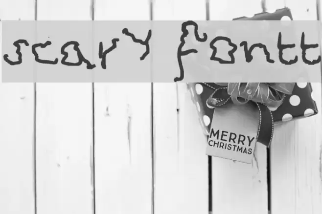 scary fontt Font examples