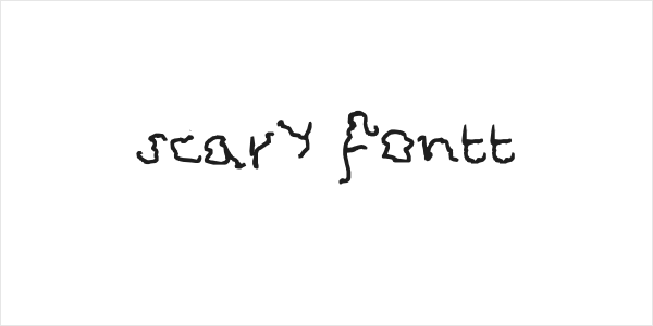 scary fontt Logo