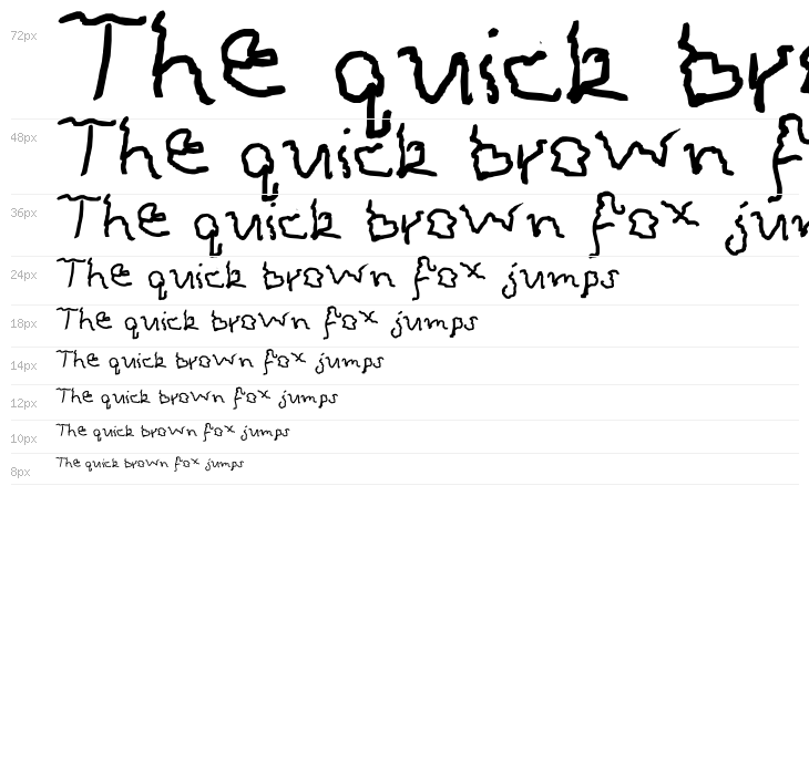 scary fontt Waterfall