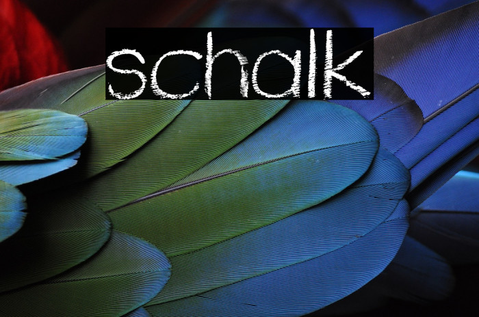 schalk Font examples