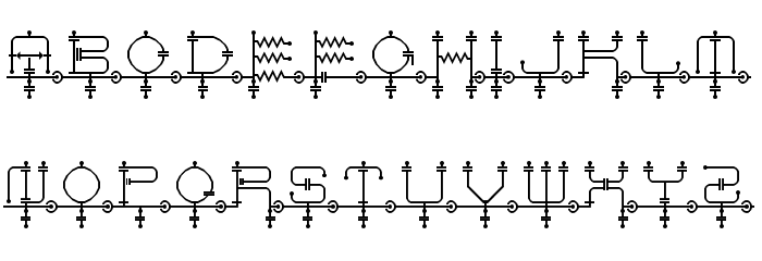 schematic Regular Font LOWERCASE